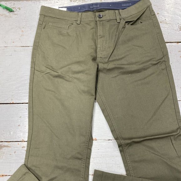 Perry Ellis Men's Anywhere Pant/ActiveFlexWaisband - Picture 1 of 2